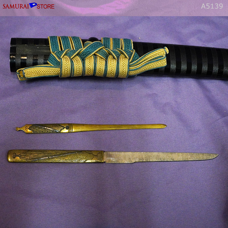 A5139 Pair of antique Daisho Katana & Wakizashi w/ NBTHK Hozon certificates