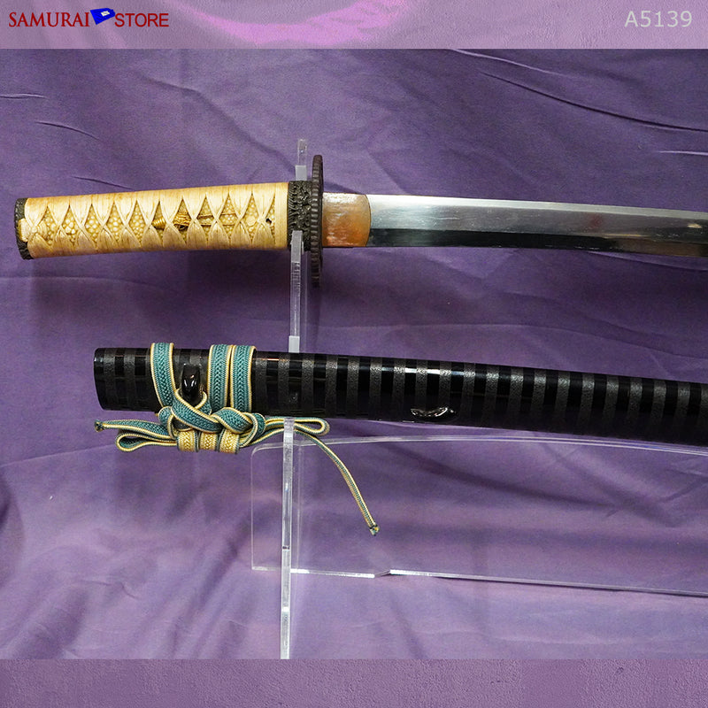 A5139 Pair of antique Daisho Katana & Wakizashi w/ NBTHK Hozon certificates