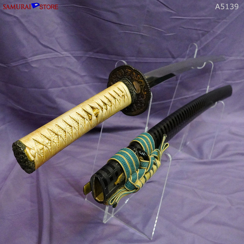 A5139 Pair of antique Daisho Katana & Wakizashi w/ NBTHK Hozon certificates