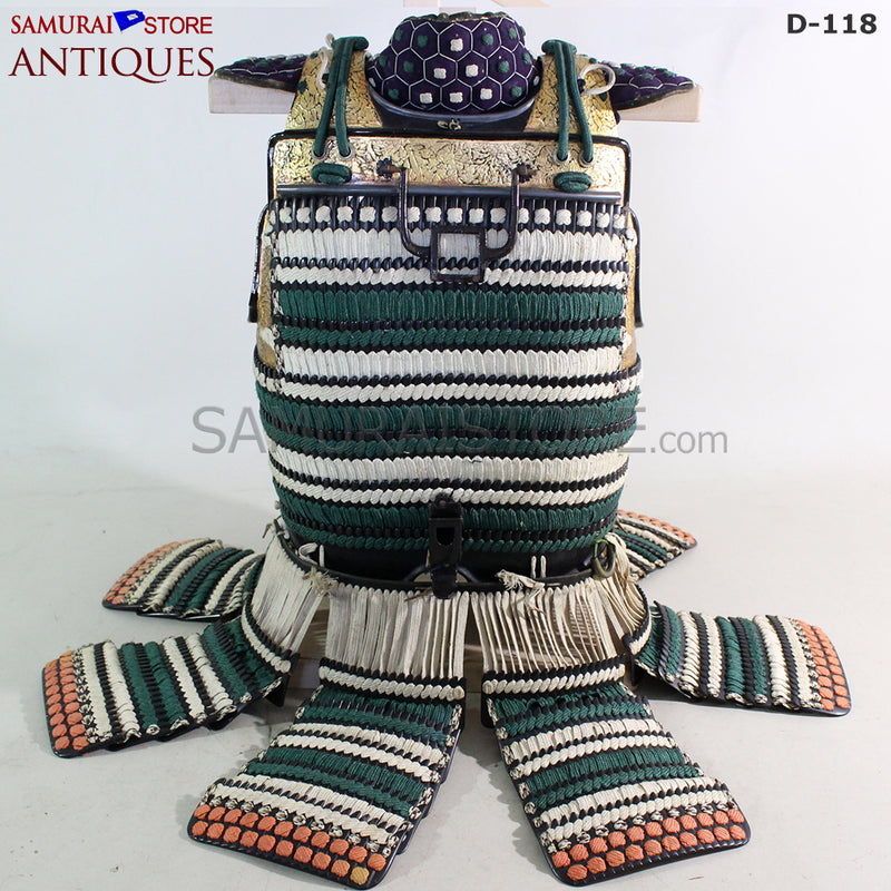 D118 Antique Samurai Armor Edo Shogunate Period w/ Certificate