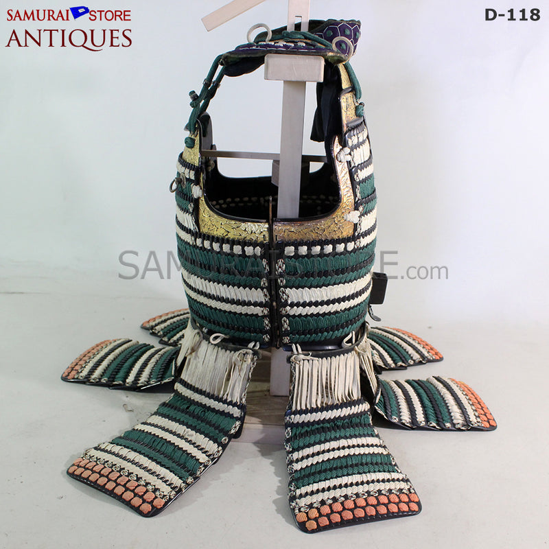 D118 Antique Samurai Armor Edo Shogunate Period w/ Certificate