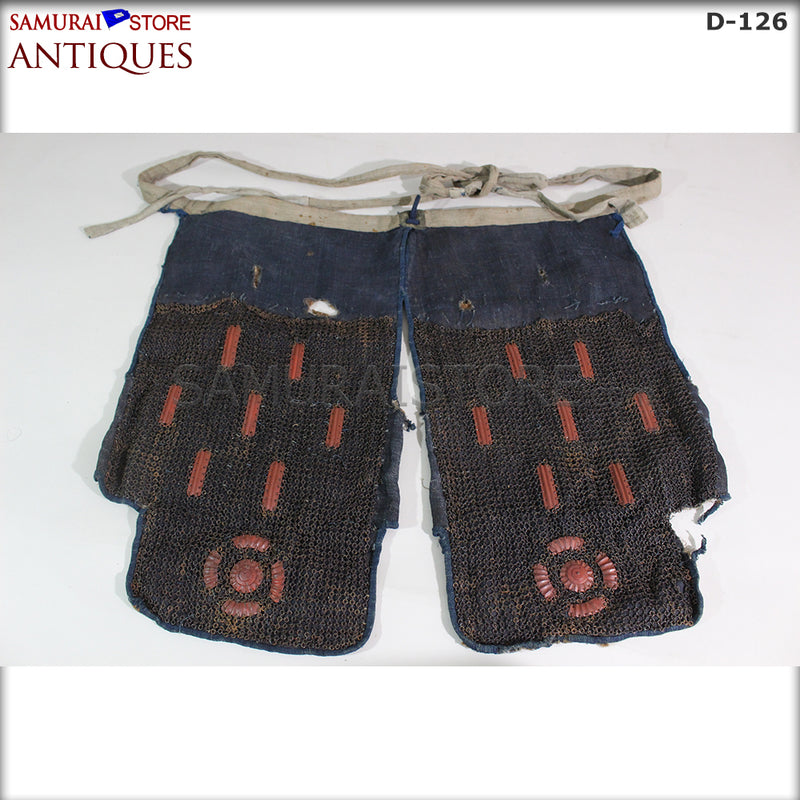 D126 Vermilion Red Antique Samurai Armor Edo period w/ certificate