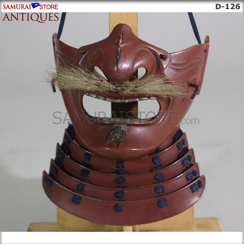 D126 Vermilion Red Antique Samurai Armor Edo period w/ certificate