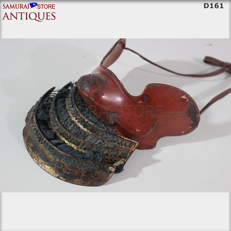 D161 Antique Armor Vermilion Red Edo period w/ certificate