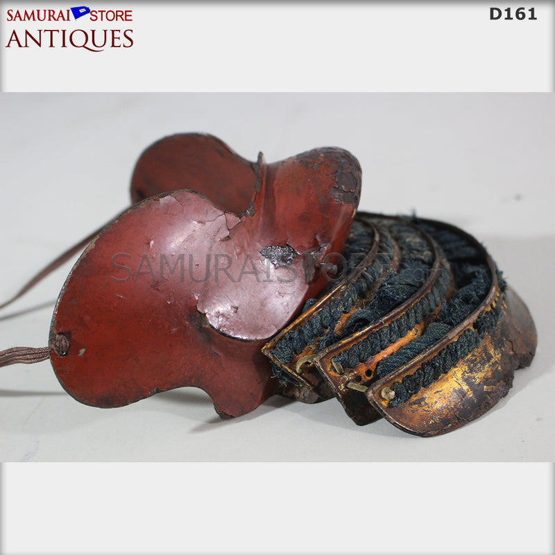 D161 Antique Armor Vermilion Red Edo period w/ certificate