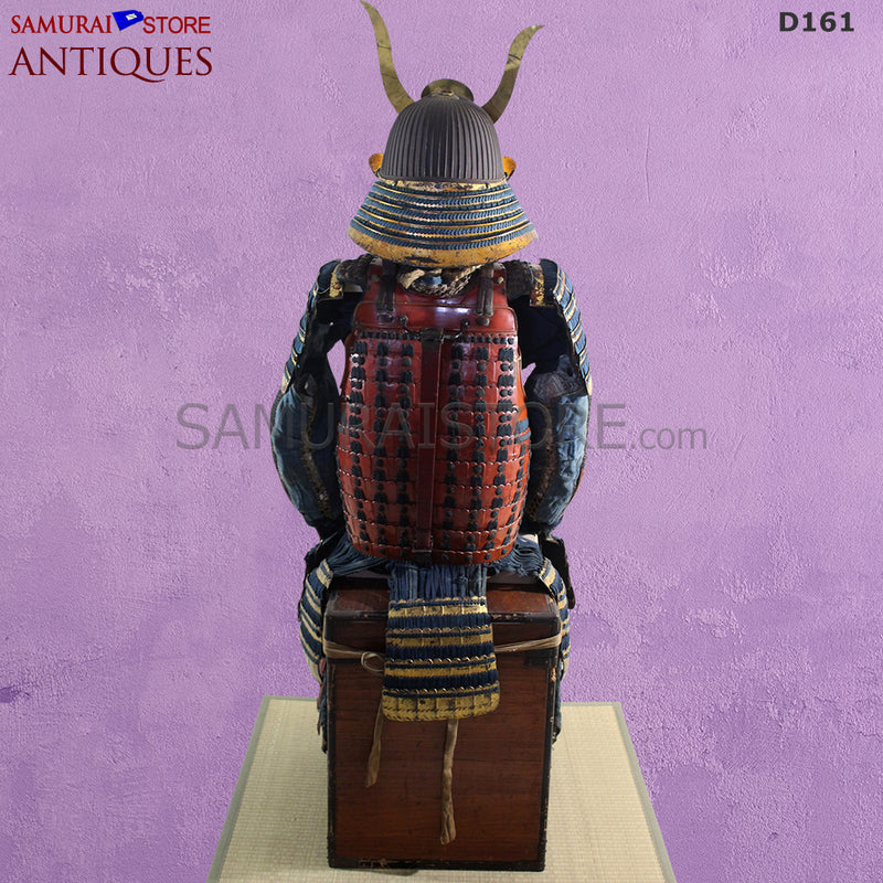 D161 Antique Armor Vermilion Red Edo period w/ certificate