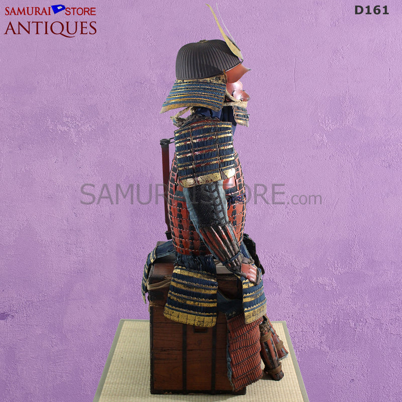 D161 Antique Armor Vermilion Red Edo period w/ certificate