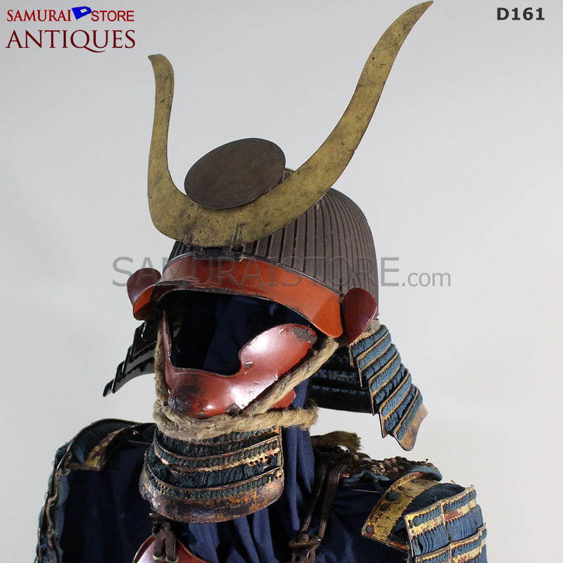 D161 Antique Armor Vermilion Red Edo period w/ certificate
