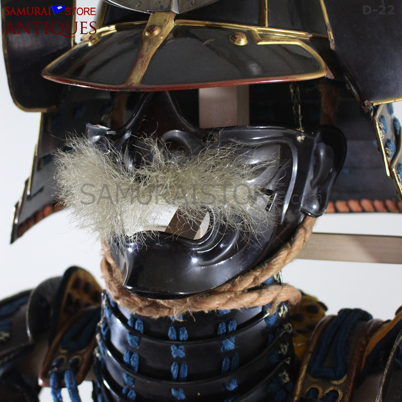 D22 Antique Samurai Armor Dragon Makie w/ Certificate