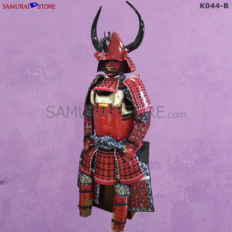 (Ready-To-Ship) K044 Red Suigyu Samurai Armor