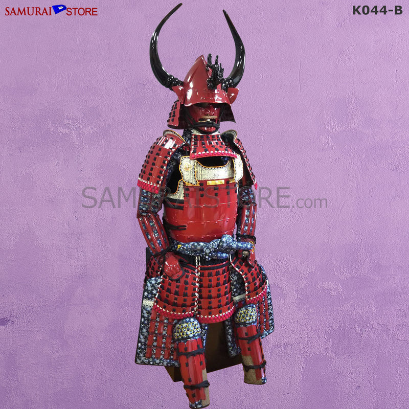 (Ready-To-Ship) K044 Red Suigyu Samurai Armor